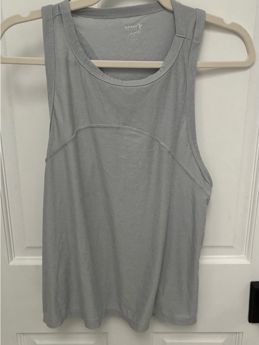 Old Navy Light Gray Women's Scoop Neck Tank Top